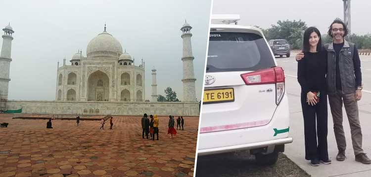 Un maravilloso viaje de Taj Mahal.
